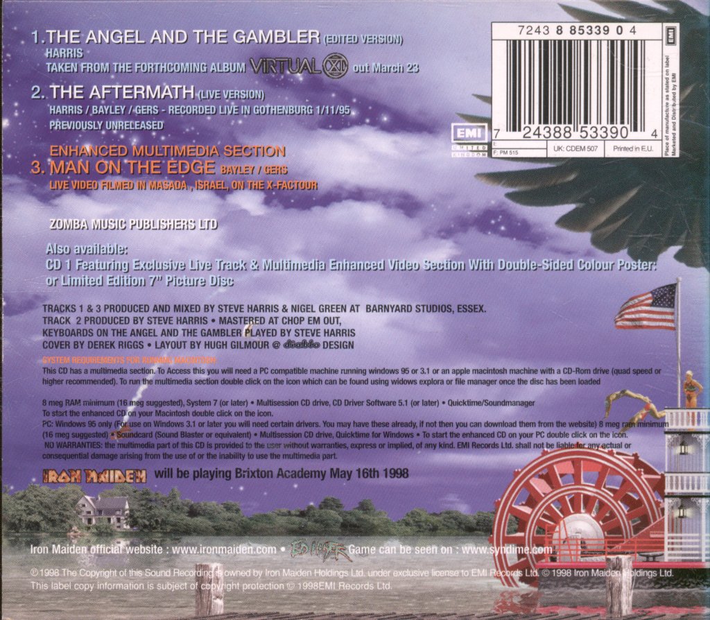 Iron Maiden - Angel And The Gambler - Cd