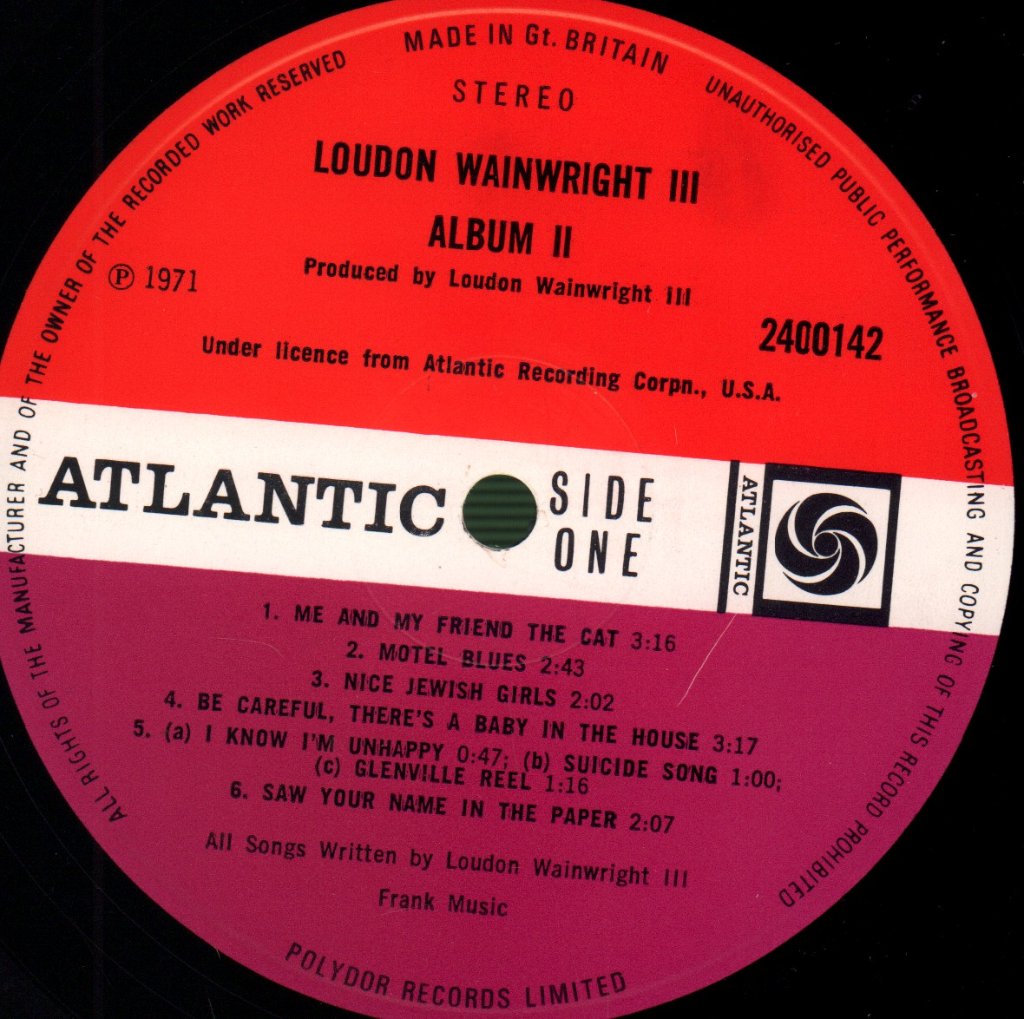 Loudon Wainwright 3 - Album 2 - Lp
