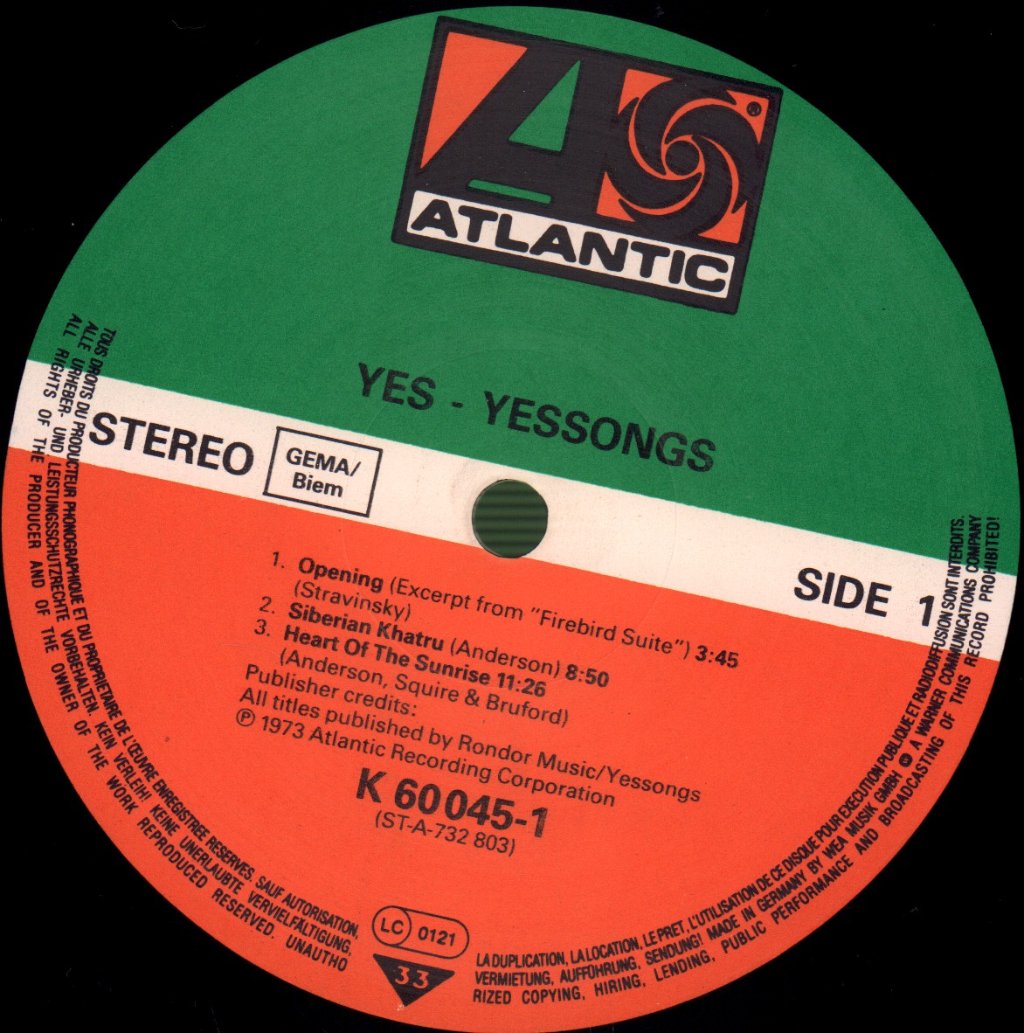 Yes - Yessongs - Triple Lp