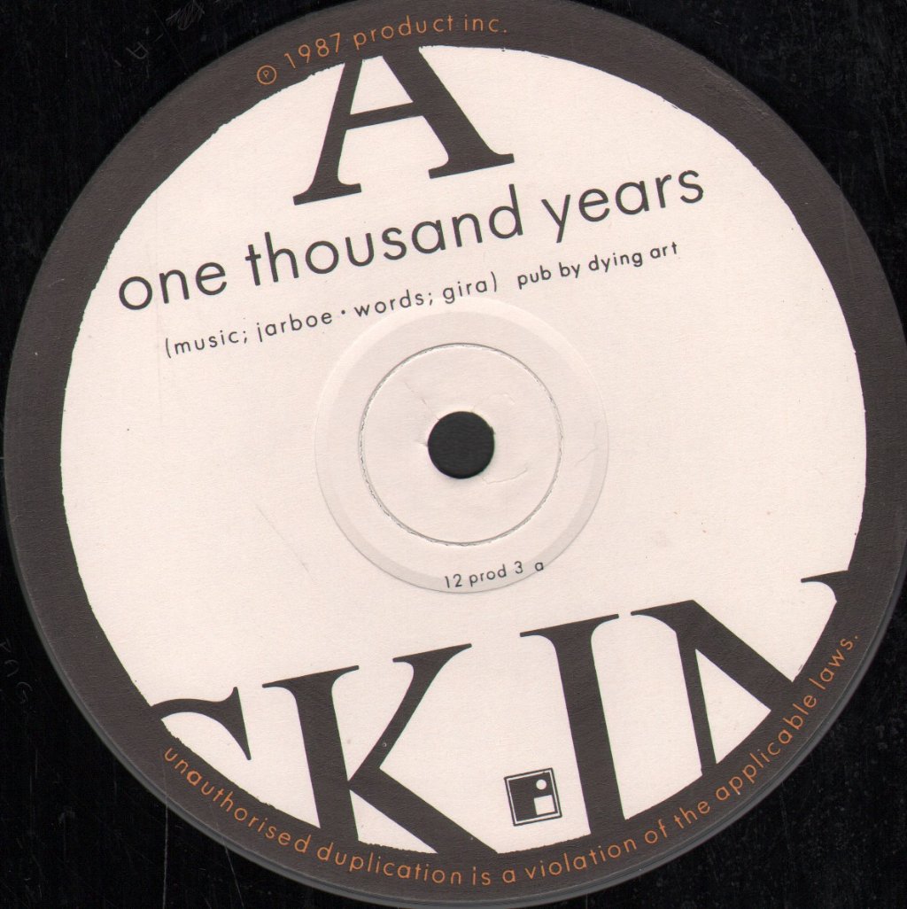 Skin (80'S Industrial Group) - One Thousand Years - 12 Inch