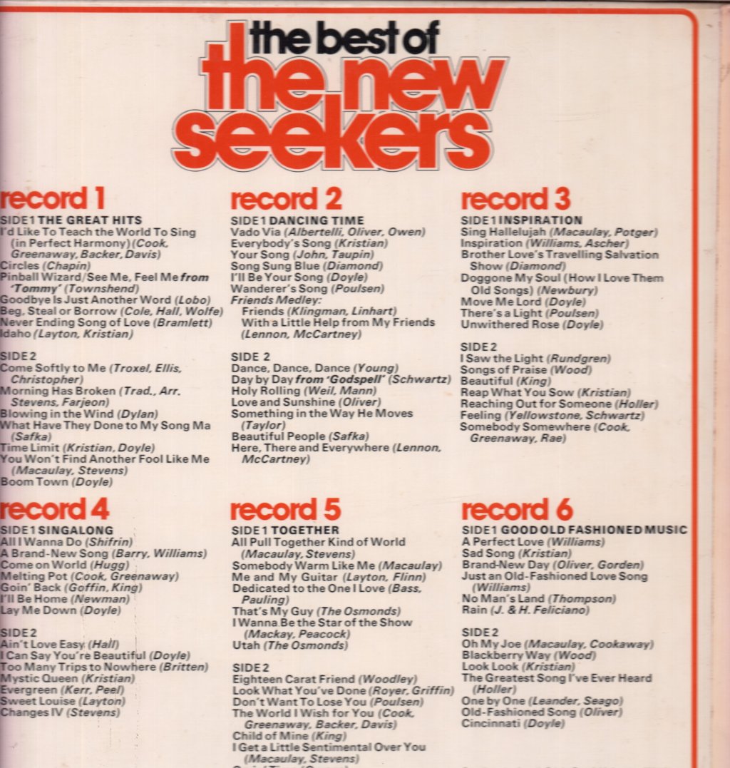 New Seekers - Best Of - Lp Box Set