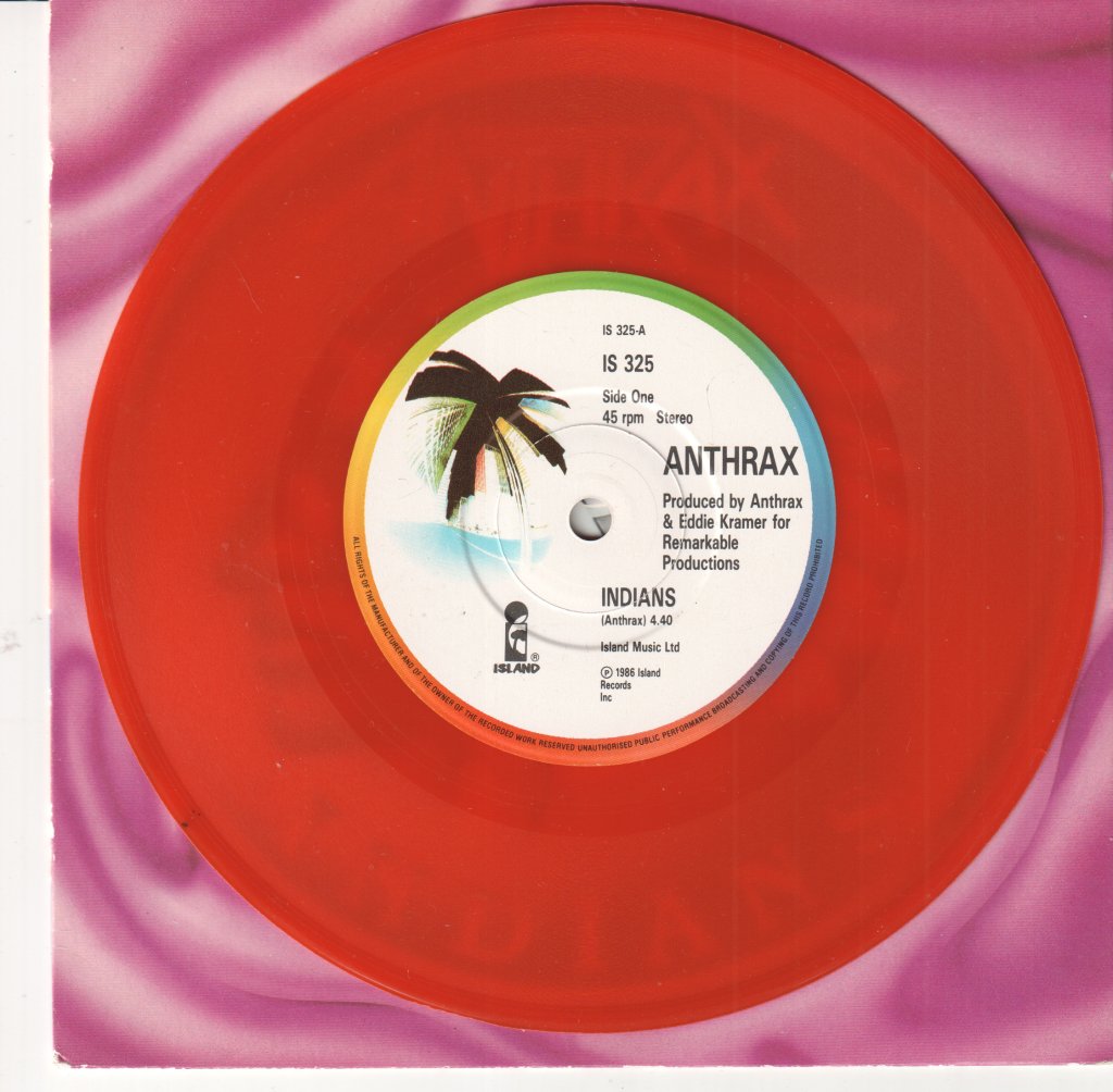 Anthrax - Indians - 7 Inch