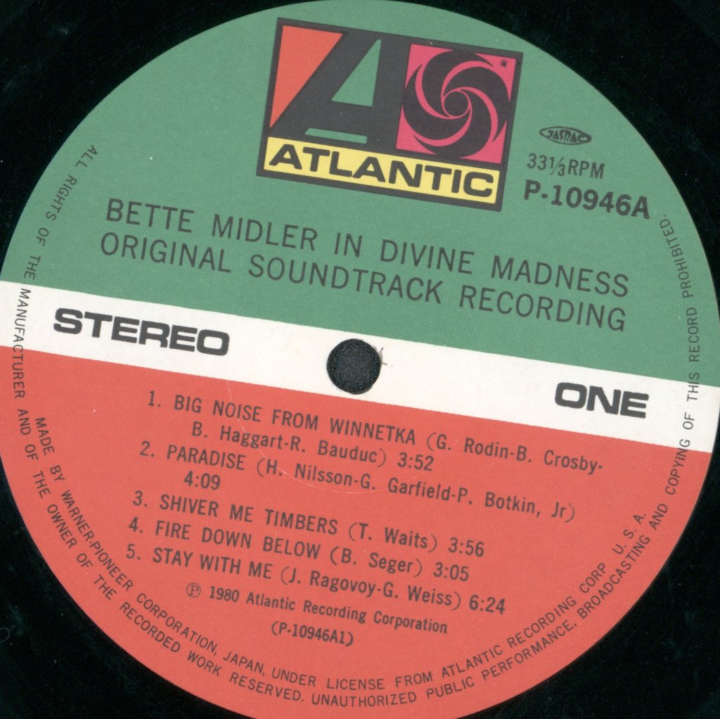 Bette Midler - Divine Madness - Lp