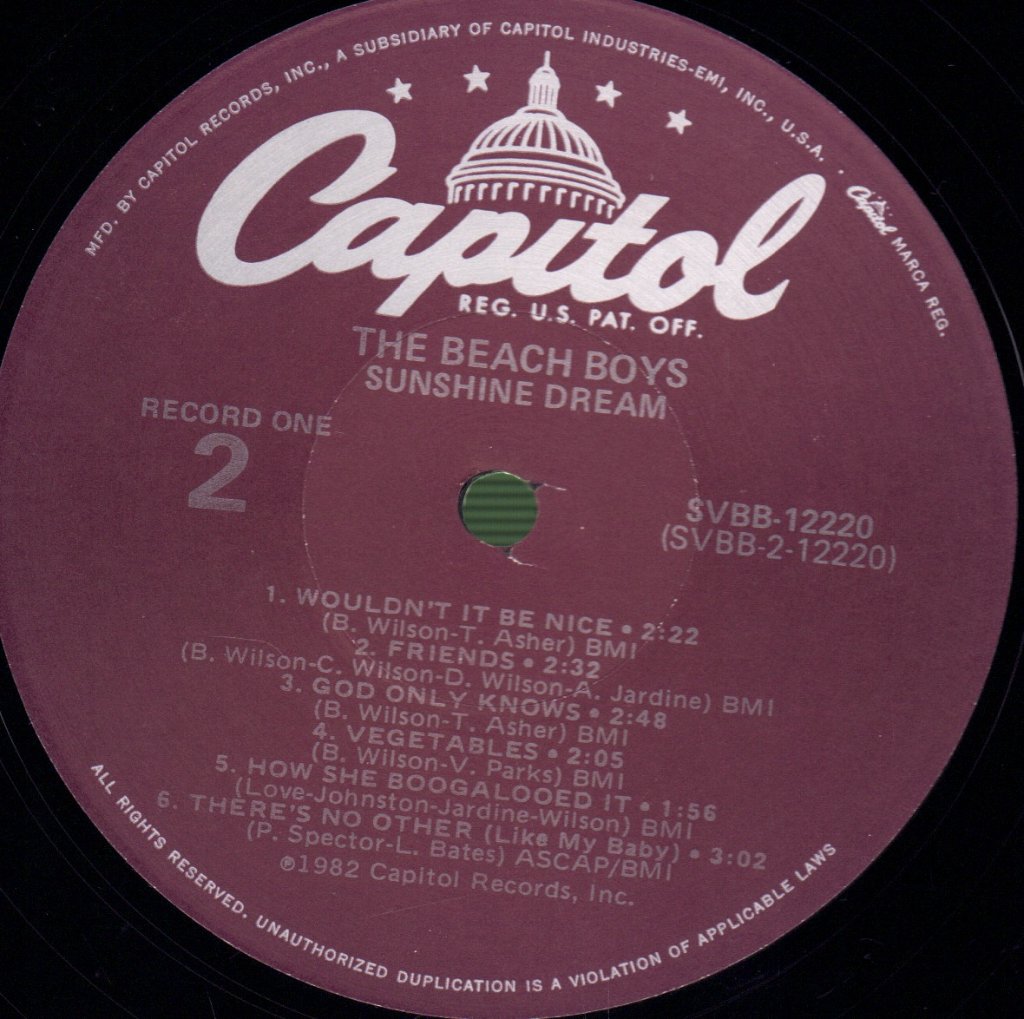 Beach Boys - Sunshine Dream - Double Lp