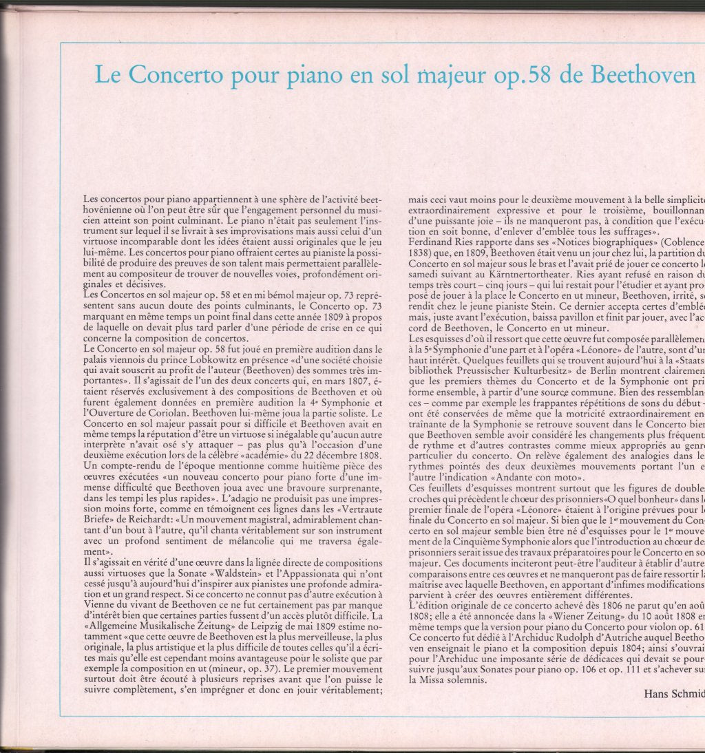 Maurizio Pollini / Karl Boehm / Orchestre Philharmonique De Vienne - Beethoven - Concerto Pour Piano No 4 - Lp