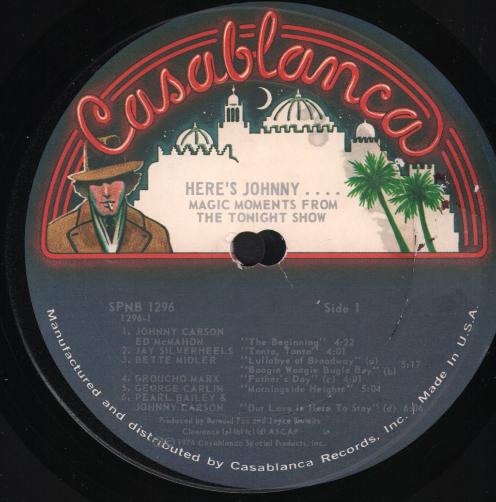 Various Artists - Here's Johnny.....Magic Moments From The Tonight Show - Lp