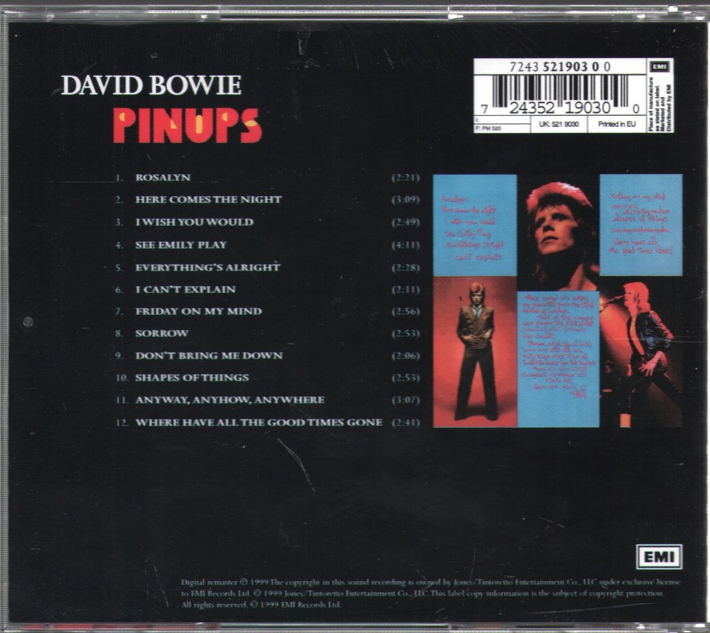 David Bowie - Pinups - Cd