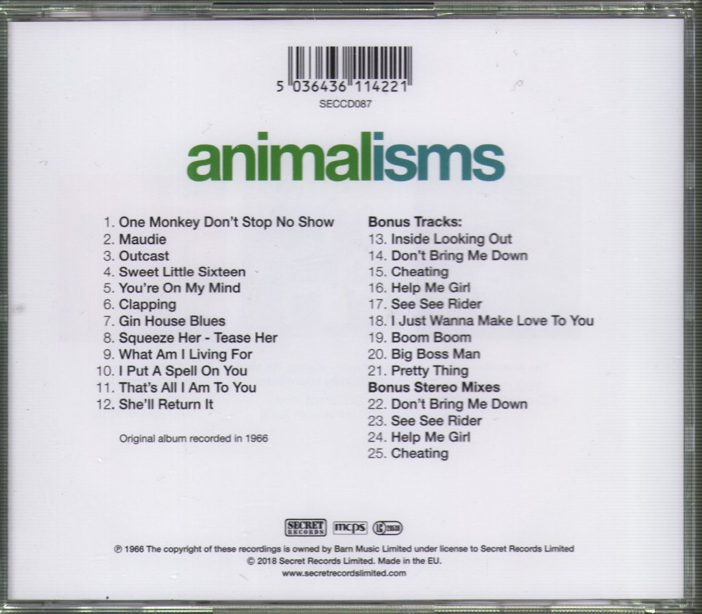 Animals - Animalisms - Cd