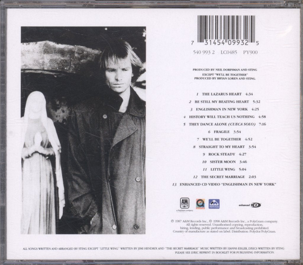 Sting - Nothing Like The Sun - Cd
