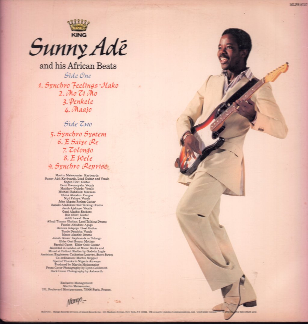 King Sunny Ade And His African Beats - Synchro System - Lp