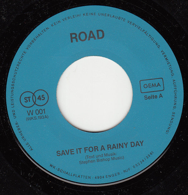 Road - Save It - 7 Inch