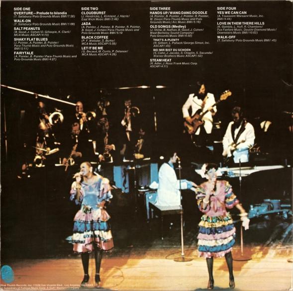 Pointer Sisters - Live At The Opera House - Double Lp