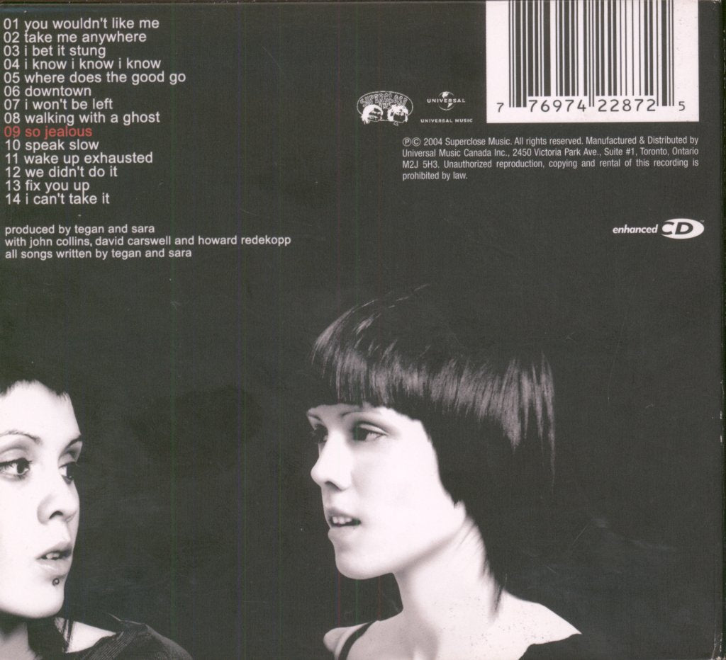 Tegan And Sara - So Jealous - Cd