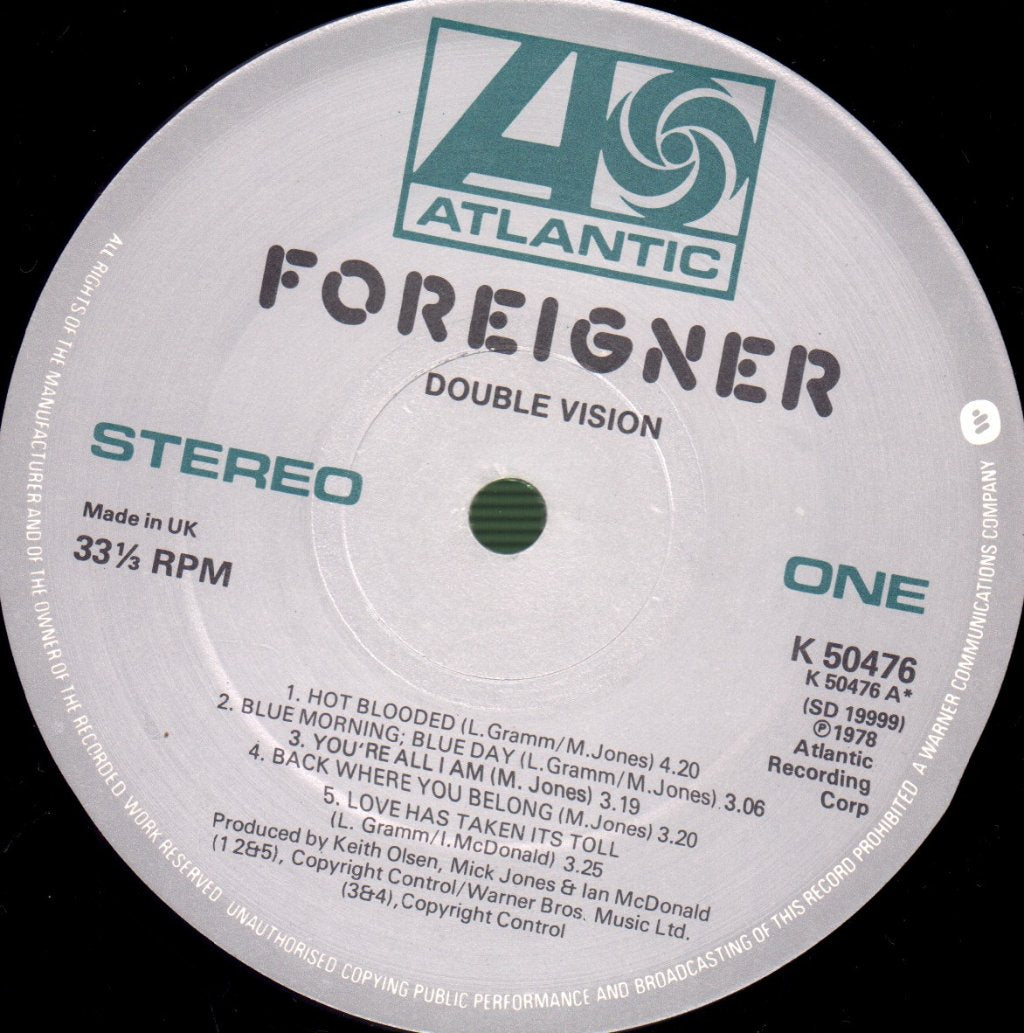 Foreigner - Double Vision - Lp