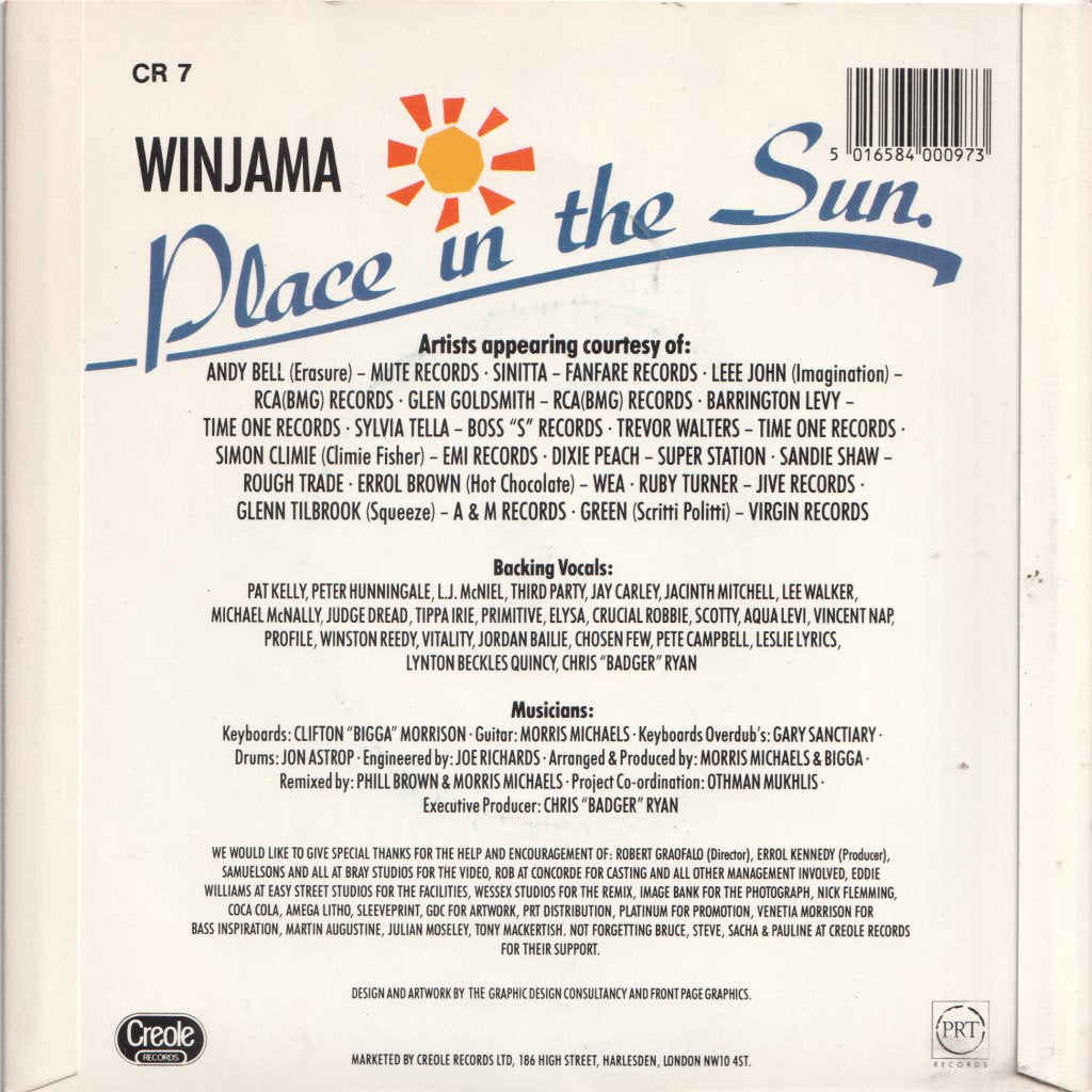 Winjama - Place In The Sun - 7 Inch