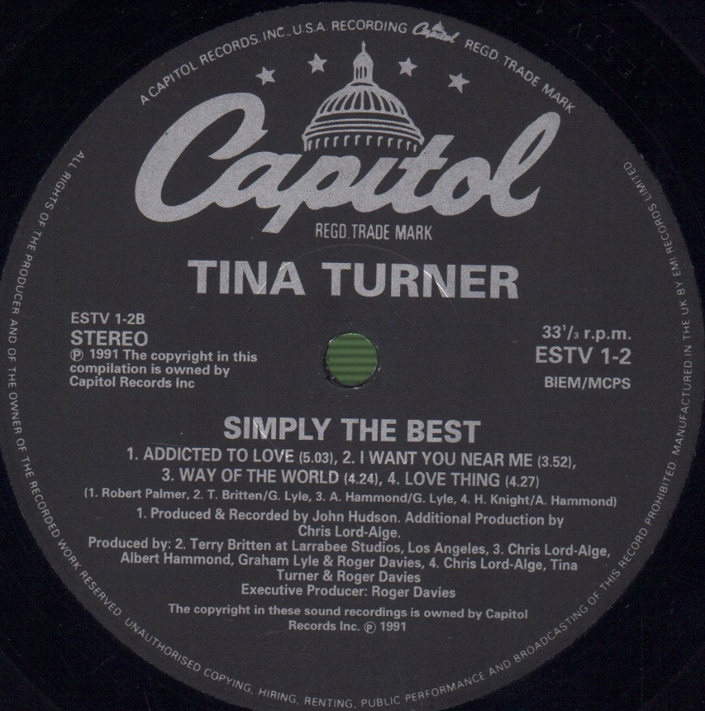 Tina Turner - Simply The Best - Double Lp