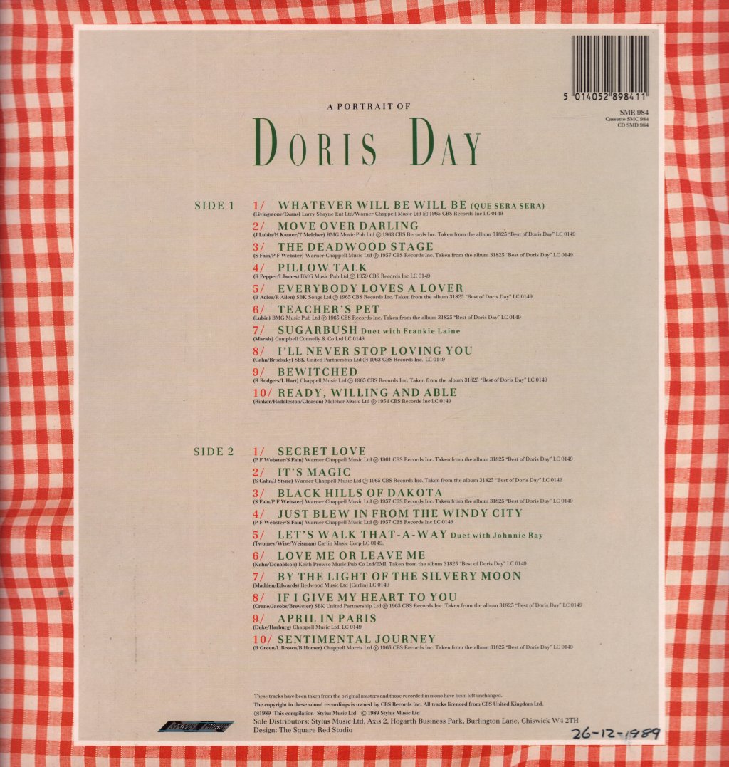 Doris Day - A Portrait Of - Lp
