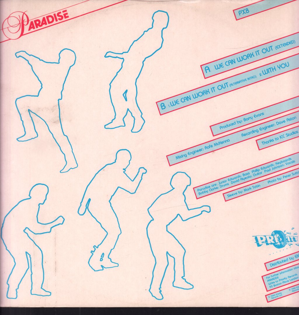 Paradise (Soul/Pop Group) - We Can Work It Out - 12 Inch