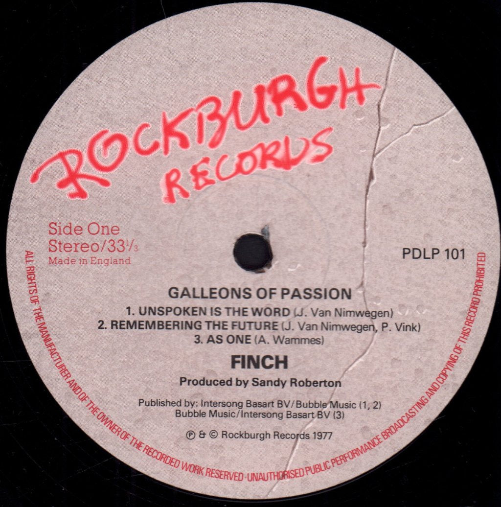 Finch - Galleons Of Passion - Lp