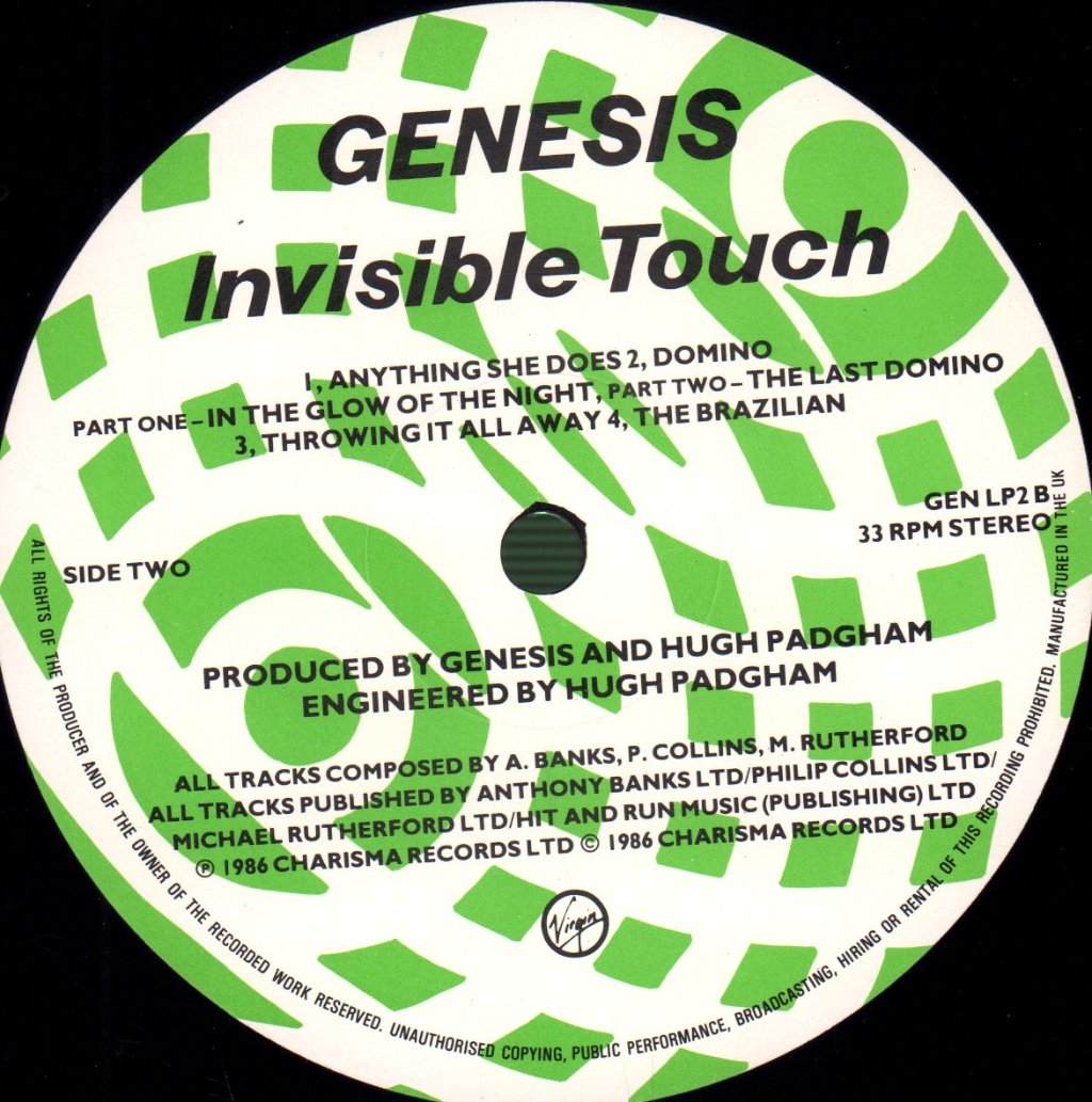 Genesis - Invisible Touch - Lp