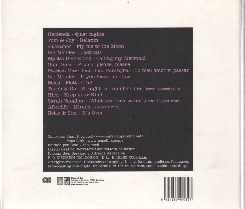 Pepe Link - Cappuccino Grand Café Lounge - Pepe Link Selection - Cd