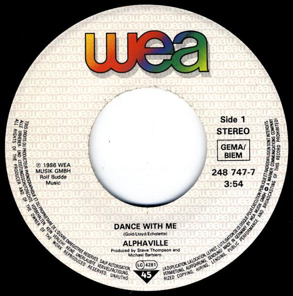 Alphaville - Dance With Me - 7 Inch