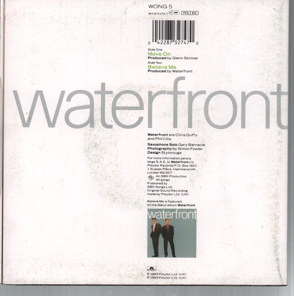 Waterfront (80'S) - Move On - 7 Inch