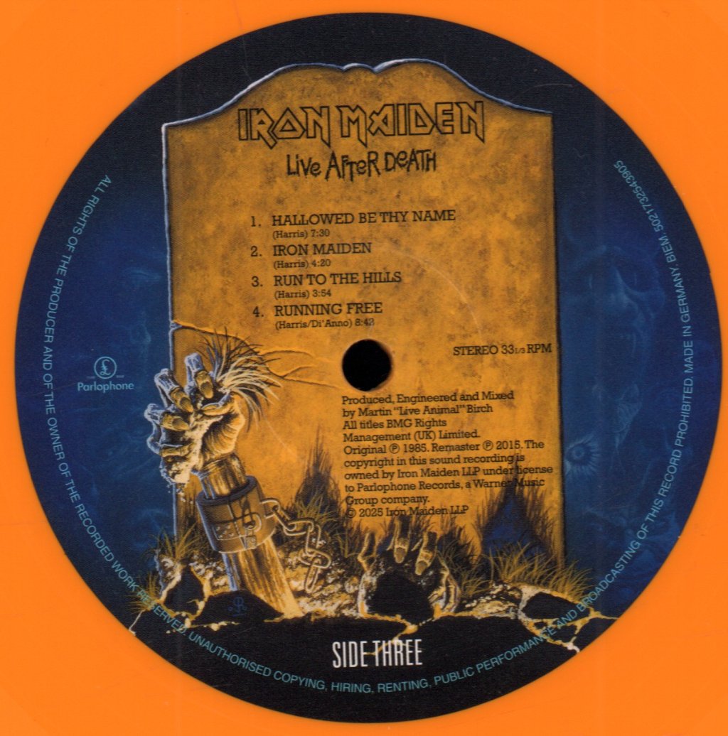 Iron Maiden - Live After Death - Double Lp