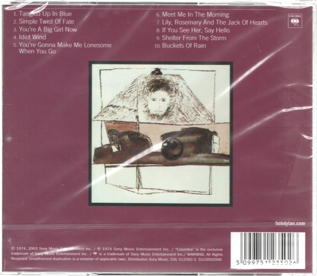 Bob Dylan - Blood On The Tracks - Cd