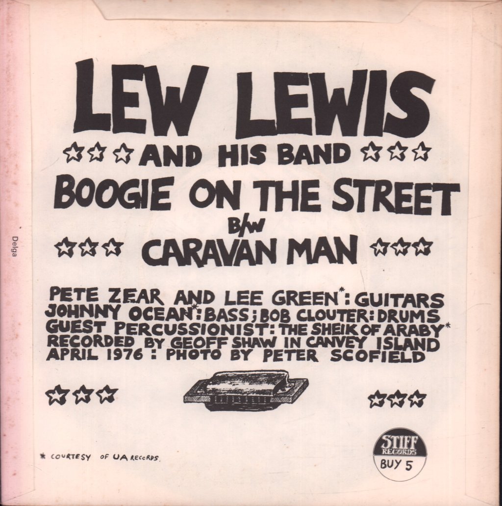 lew lewis & his band - Boogie On The Street - 7 Inch