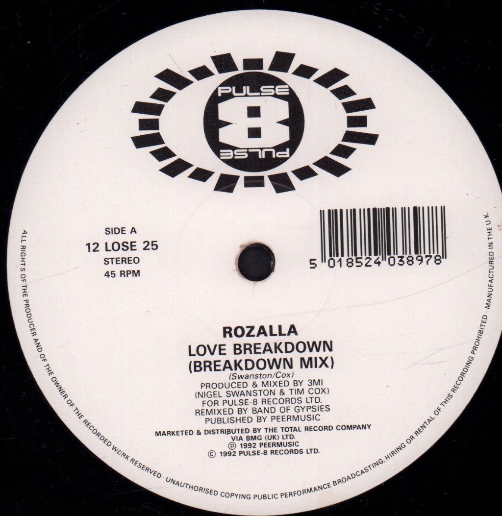 Rozalla - Love Breakdown - 12 Inch