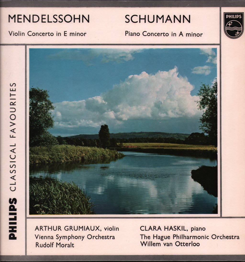 Arthur Grumiaux / Clara Haskil - Mendelssohn - Violin Concerto In E Minor / Schumann - Piano Concerto In A Minor - Lp