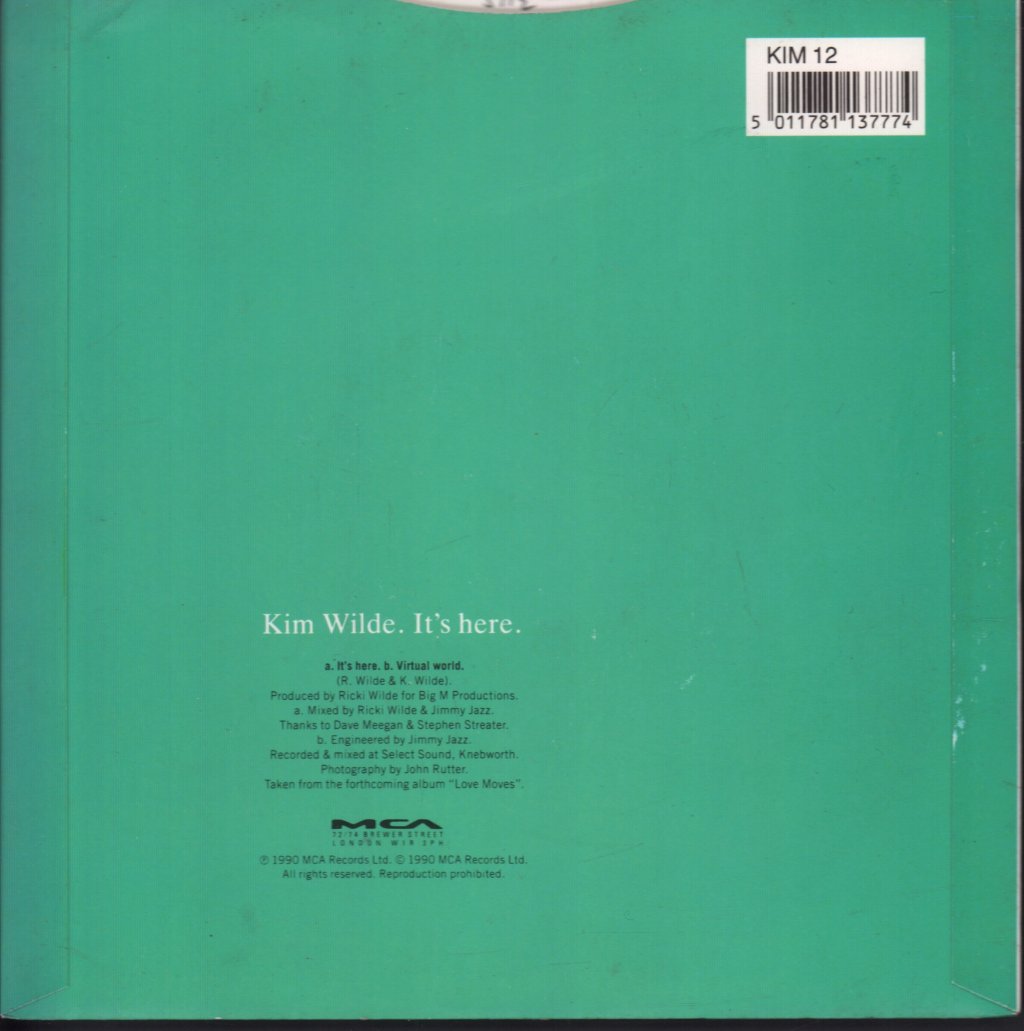 Kim Wilde - It's Here - 7 Inch