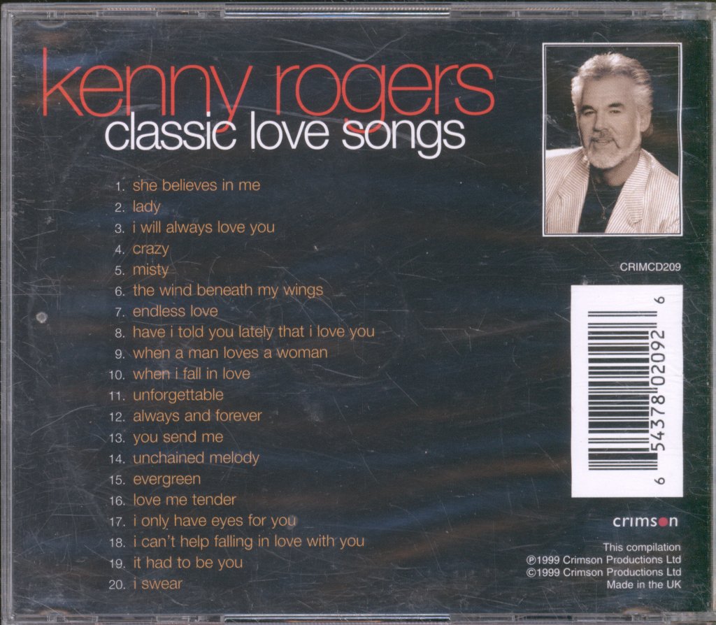 Kenny Rogers - Classic Love Songs - Cd