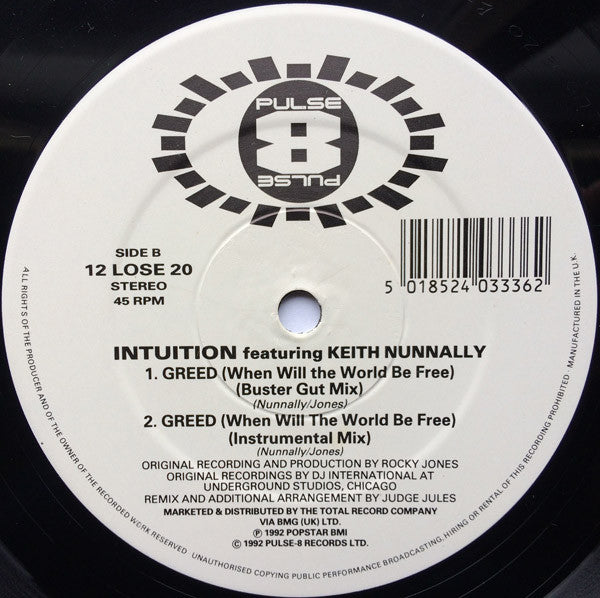 Keith Nunnally - Greed - 12 Inch