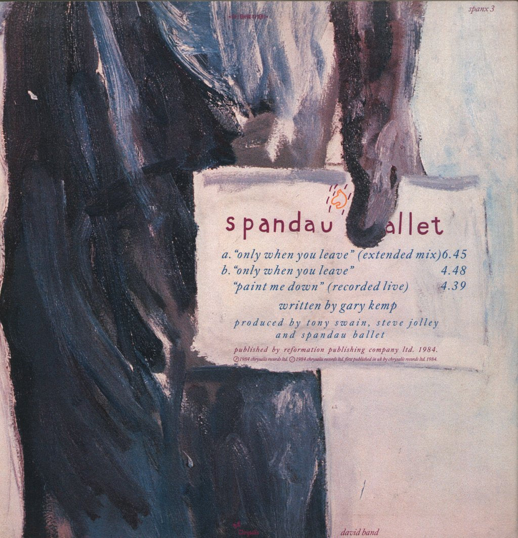 Spandau Ballet - Only When You Leave - 12 Inch
