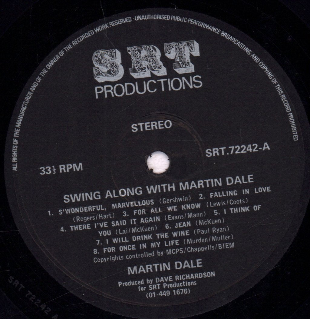 Martin Dale - swing along with - Lp