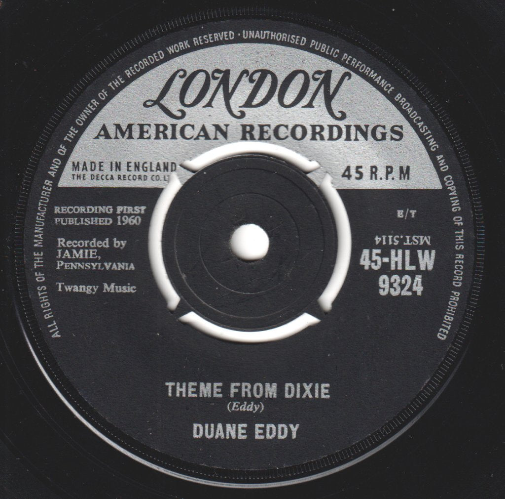 Duane Eddy - Theme From Dixie - 7 Inch
