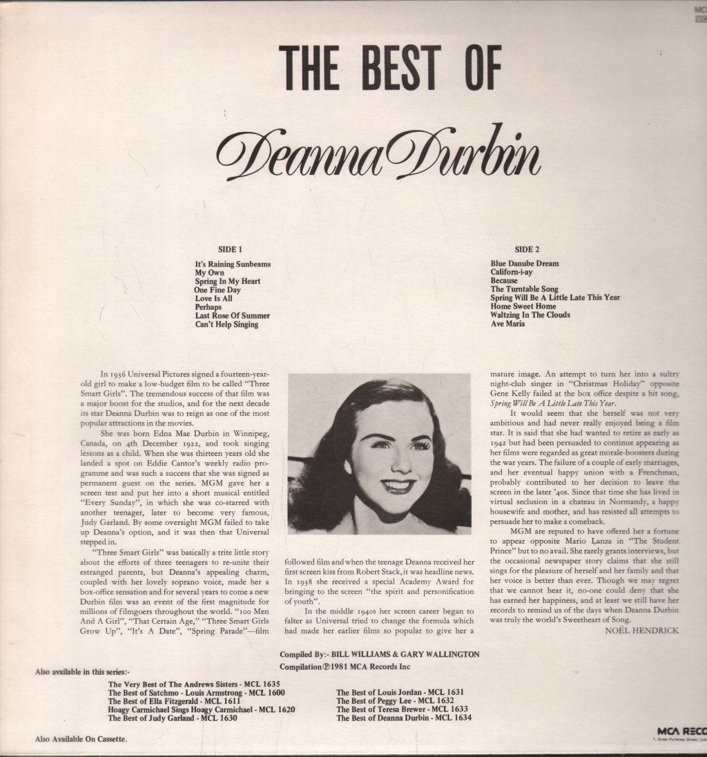 Deanna Durbin - Best Of - Lp