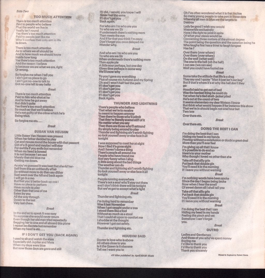 Gilbert O'Sullivan - Himself - Lp