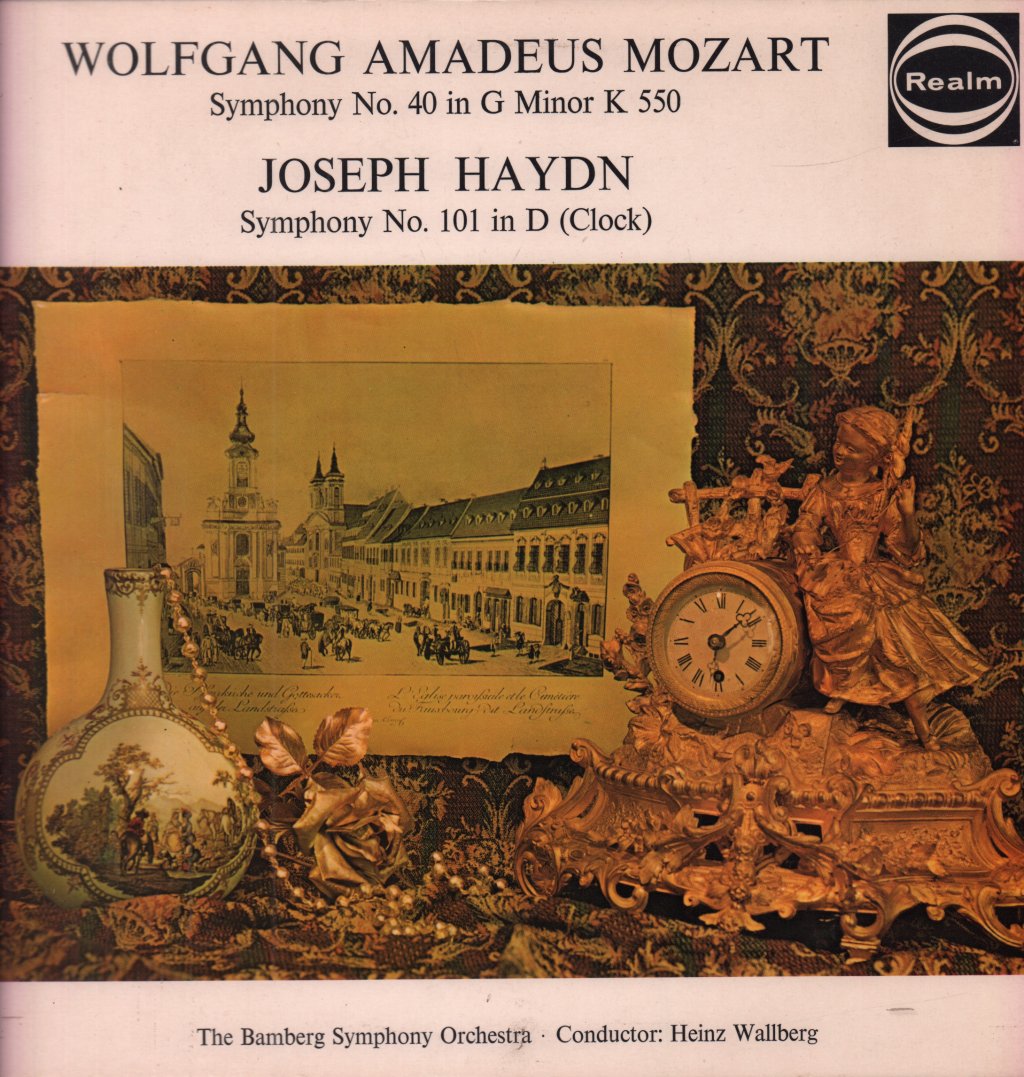 bamberg symphony orchestra - Mozart Symphony No. 40 In G Minor K.550 / Haydn: Symphony No. 101 In D (Clock) - Lp