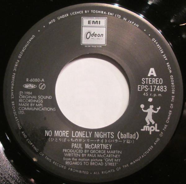 Paul McCartney - No More Lonely Nights - 7 Inch