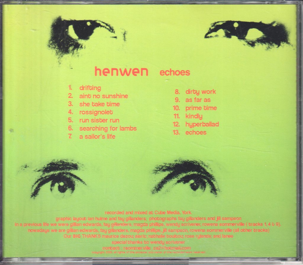 Henwen - echoes - Cd