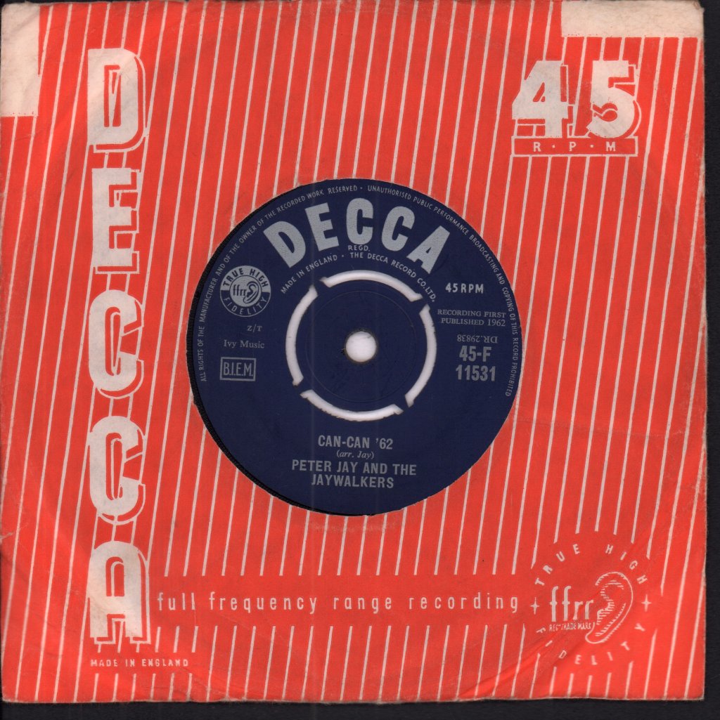 Peter Jay And The Jaywalkers - Can Can 62 - 7 Inch