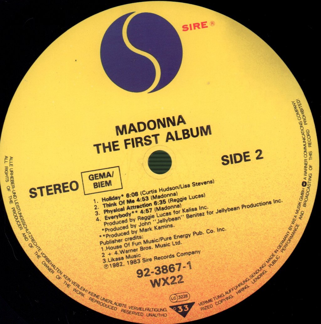 Madonna - First Album - Lp