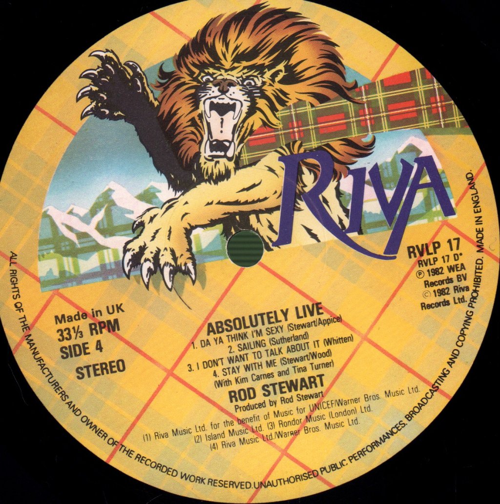 Rod Stewart - Absolutely Live - Double Lp