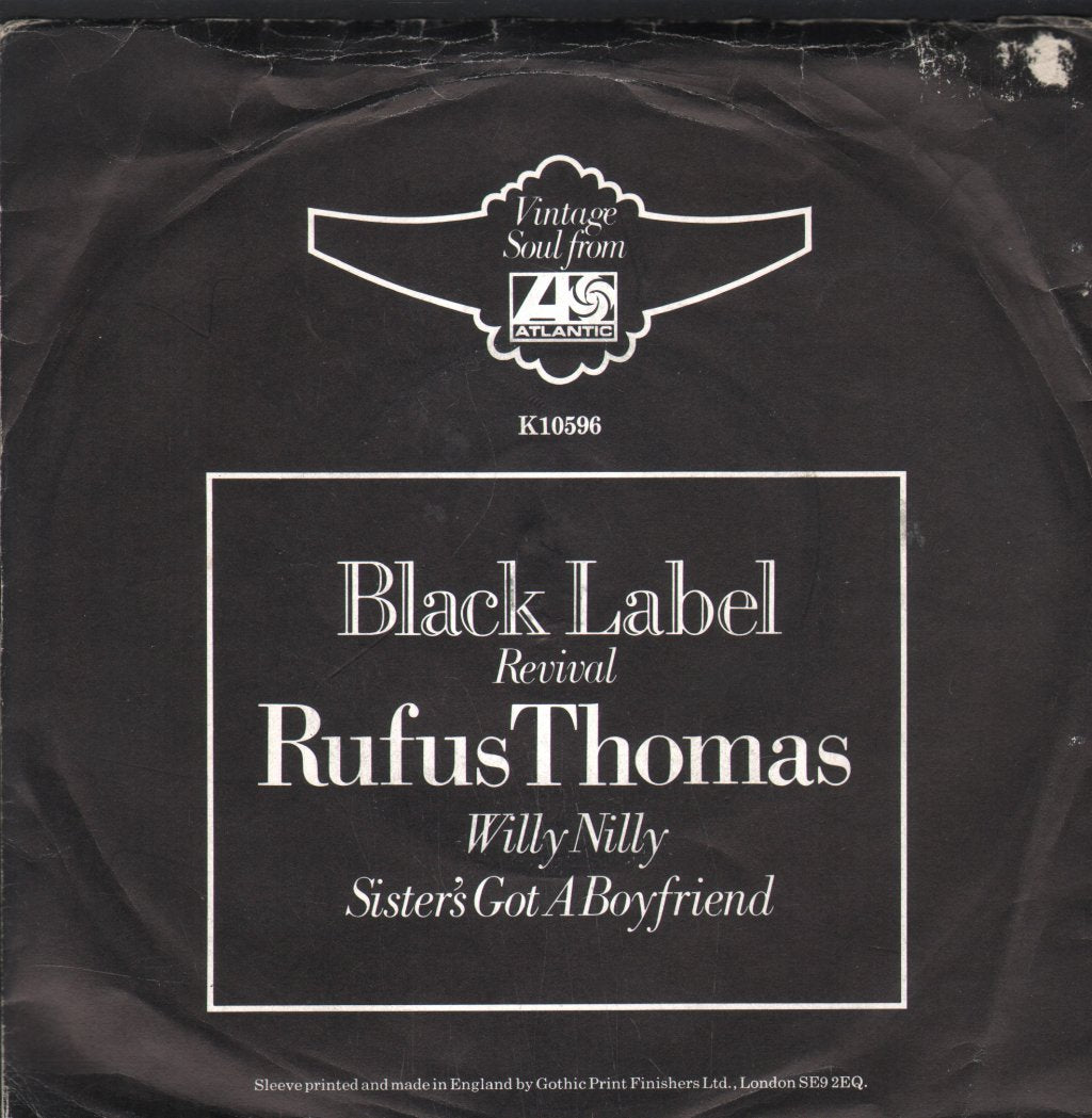 Rufus Thomas - Willy Nilly - 7 Inch