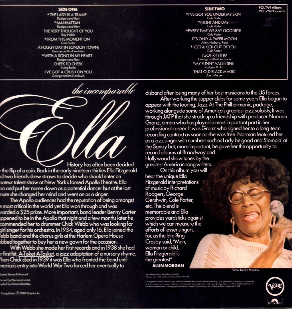 Ella Fitzgerald - Incomparable Ella - Lp