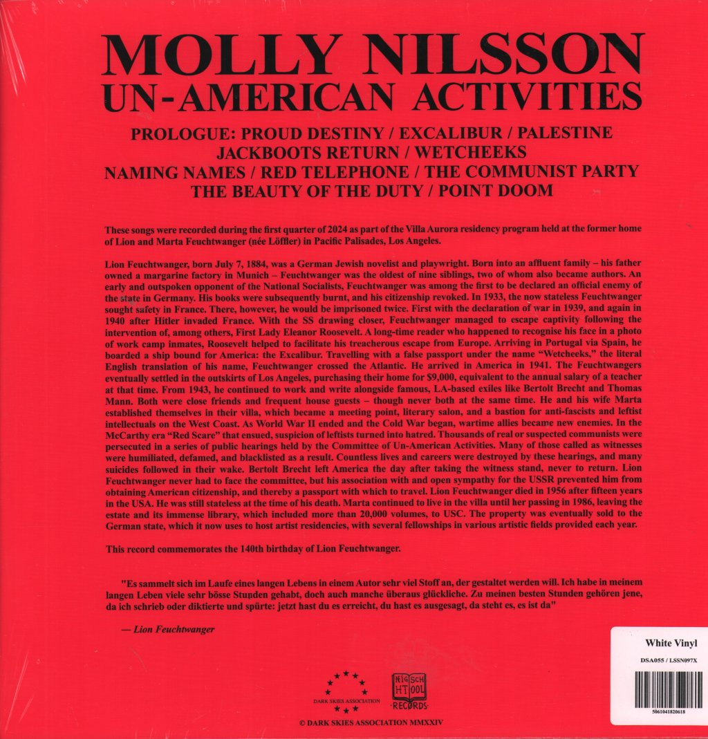 Molly Nilsson - Un-American Activities - Lp