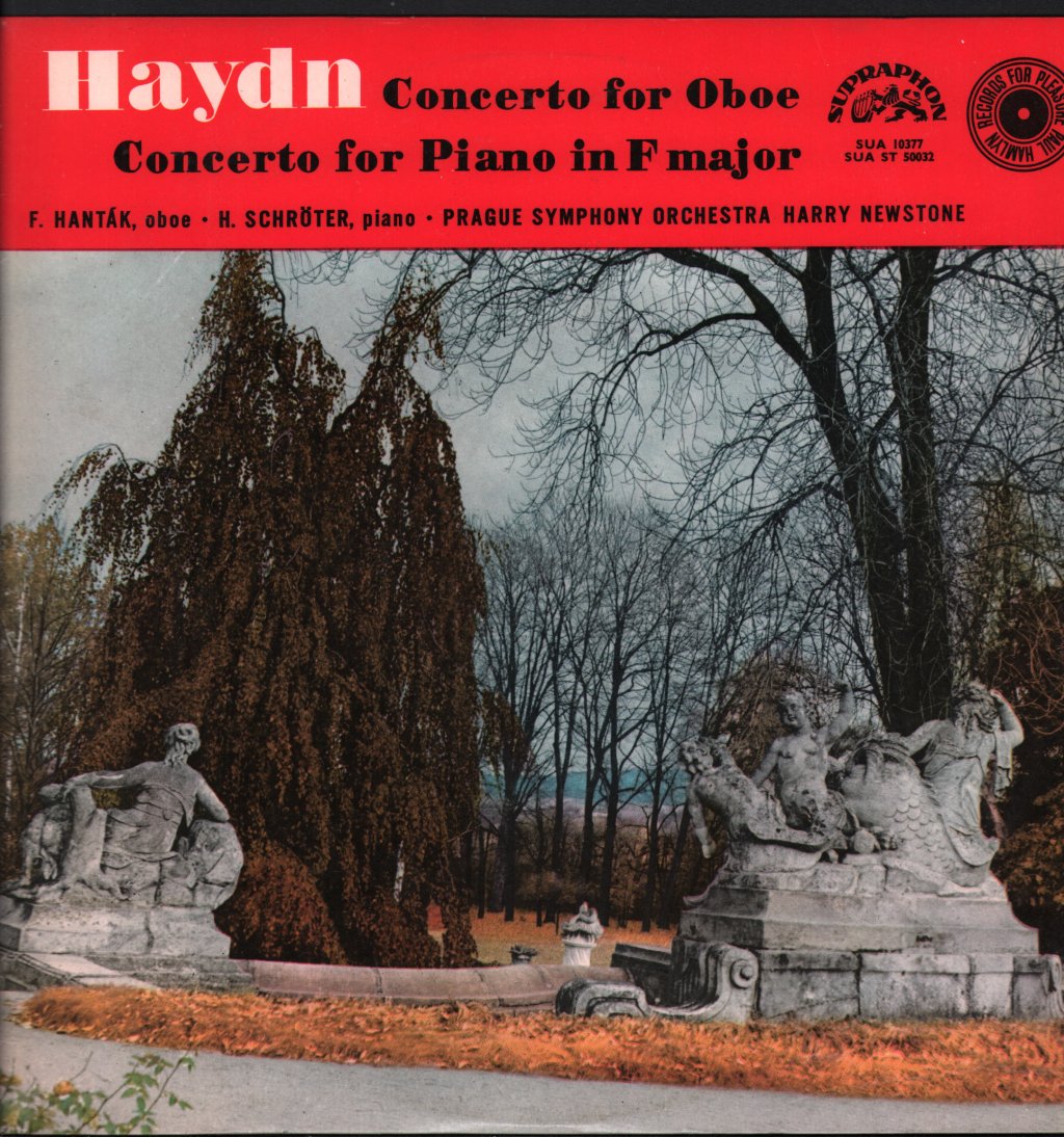 Frantisek Hantak / Heinz Schroter / Prague Symphony - Haydn - Concerto For Oboe / Concerto For Piano In F - Lp